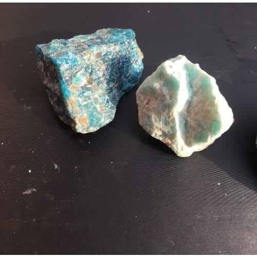 2pcs drop shipping rough natural blue apatite&amazonite raw gemstone reiki healing crystals chakra energy stone for meditation