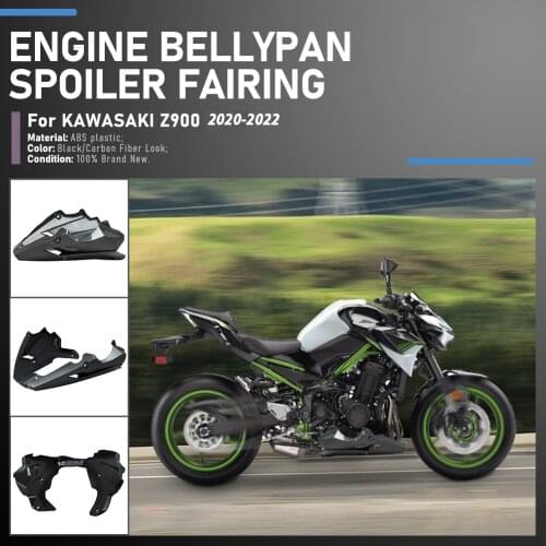 Motorcycle Accessories Belly Pan Engine Spoiler Lower Fairing Body Frame Panel for Kawasaki Z900 2020 2021 Z 900 Bellypan Carbon