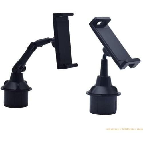 Car Cup Holder Phone Mount Universal Adjustable Angle Car Cradle Cup Tablet Mount for 4-13" Mobile Phone Tablet PC GPS Dropship