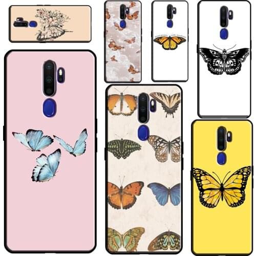 Butterfly Aesthetic Case For OPPO A15 A83 A91 A93 A52 A72 A31 A53 A5 A9 2020 A1K A3S A5S F5 F7 Find X2 X3 Pro