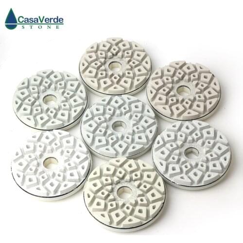 DC-LEGPP01 5 inch edge polishing pads for marble and granite abrasive polishing wheels