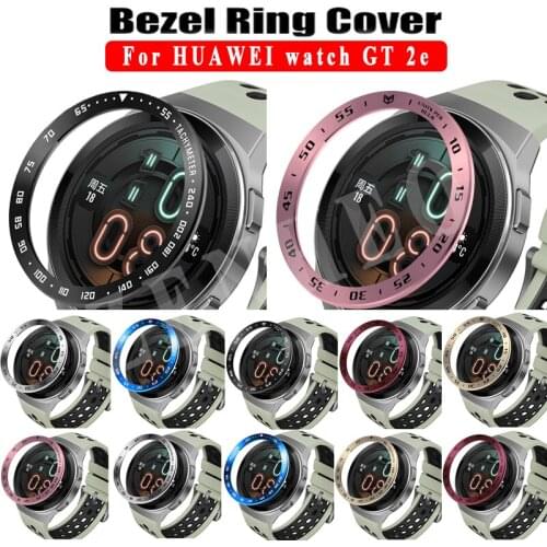 For huawei watch gt 2e Bezel Ring Styling Stainless Steel Cover Protection Metal Cases Speed Adhesive AntiScratch Accessories