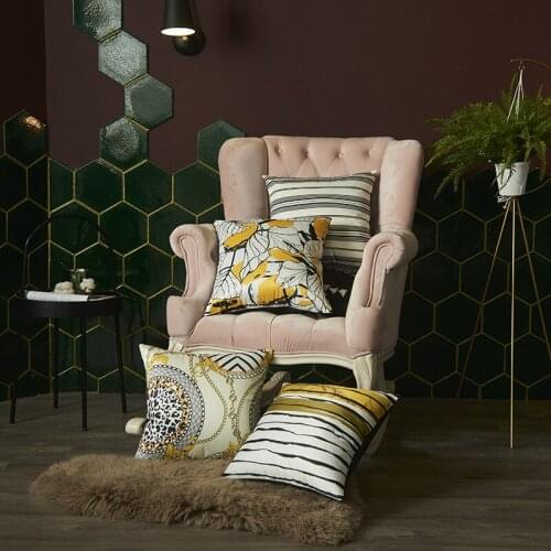 Sofa Cushion Cover Without Core Geometric Hugging Pillowcase Simple Striped Flower Chair Comfortable Hugging Pillowcase