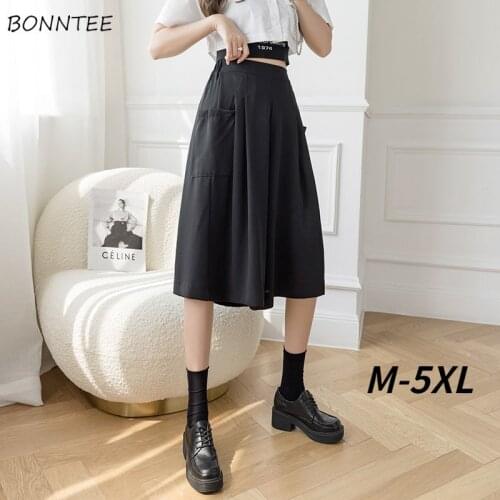 Summer Pants Women Oversized Loose Pure Elastic Waist Korean Style College Leisure All-match Basic Chic Vintage Harajuku Trouser