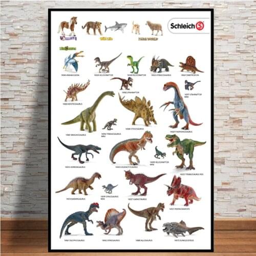 Modular Prints Wall Art Pictures Complete Evolutionary Dinosaur Tree Chart Nordic Poster Canvas Painting Living Room Home Decor
