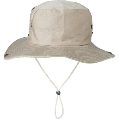 Fashion Fisherman Hats Big Brim Men Women Bucket Hat With String Fisherman Cap 2021 Summer Sun Hat