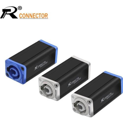 10pcs New Arrival LED PowerCon AC Coupler Adapter Extender connector High quality Speakon Panel mount straight adapter