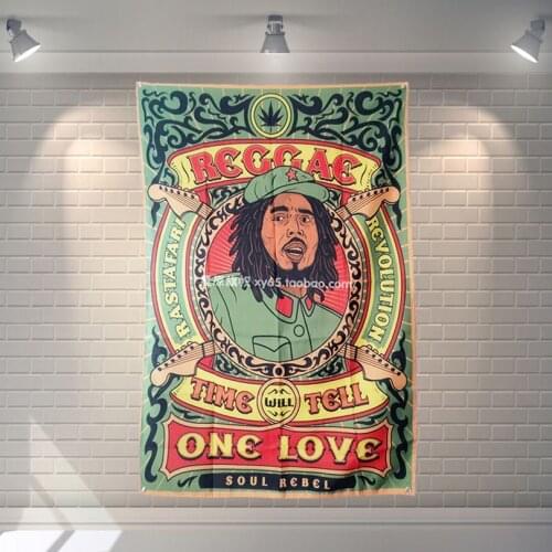 "BOB Marley" Big size rock band Sign retro poster 56X36 inches HD Banners Flags cloth art Living room decor