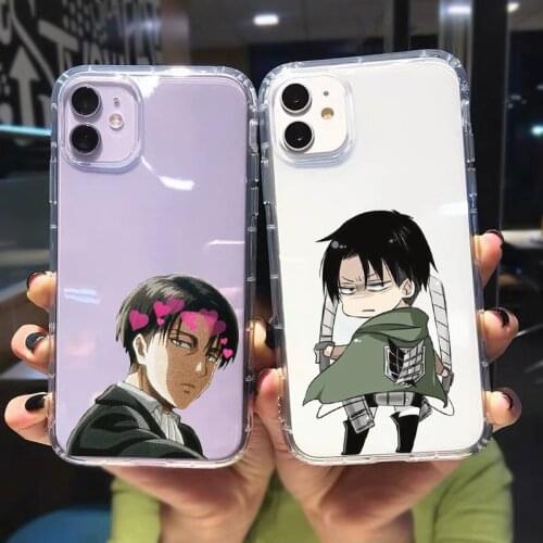 JAMULAR Attack On Titan Clear Phone Case For iPhone 11 Pro 12 XS MAX 7 XR X SE2020 8 6Plus Japan Anime Soft Silicone Cover Coque