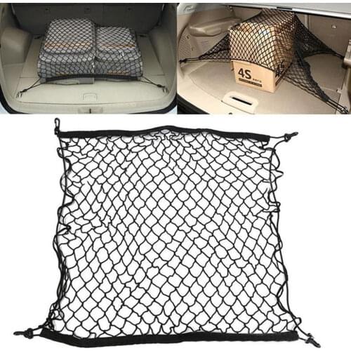 Car-styling Boot String Mesh Elastic Nylon Rear Back Cargo Trunk Storage Organizer Luggage Net Holder Auto Accessory