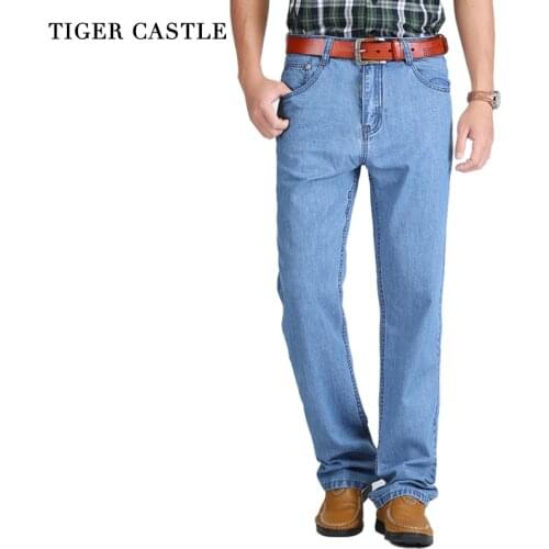 Мужские летние джинсы TIGER CASTLE China At AliExpress