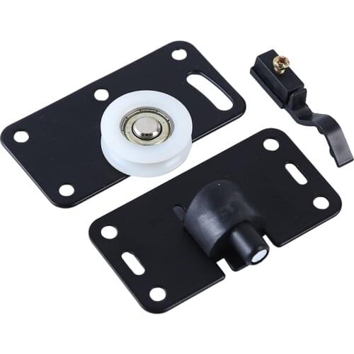 Home Solid Wood Wardrobe Cupboard Sliding Door Guide Door Pulley Supporting Matching Hardware Tools