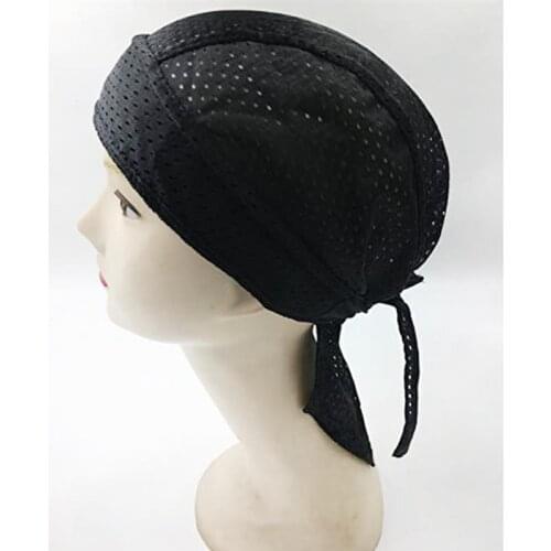 Motorcycle Bicycle Cycling Hat Mesh Breathable Headwear Sports Hiphop Bandana Quick Dry Sun Cap Unisex Running Riding Bandana