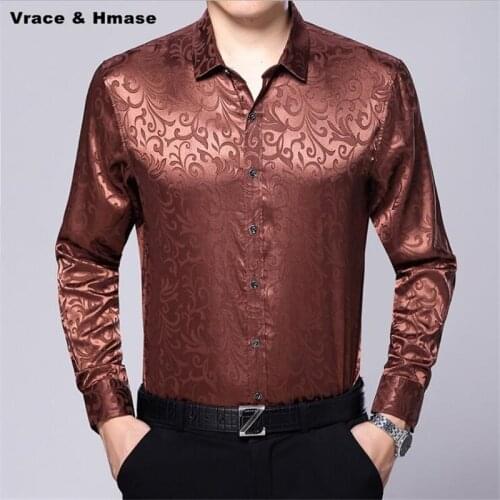High-quality soft comfortable silk cotton luxury boutique long sleeve shirt Spring&Autumn New smart casual loose shirt men M-3XL