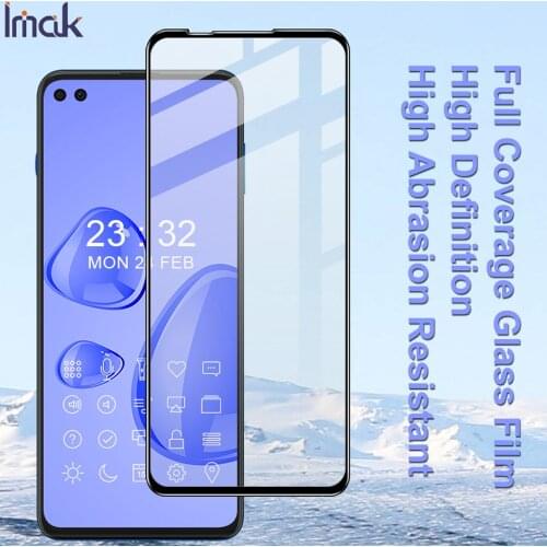 Imak Tempered Glass Pro+ For Motorola Edge S 2021 Screen Guard Protective Full glue screen film for Motorola Moto G100 6.7 Inch