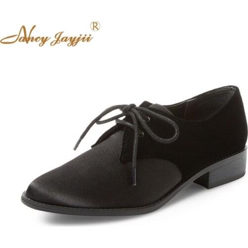 Flock Women Lady Flats Shoes Lace-Up Cross-tied Mixed Colors Round Toe Basic Fashion Leisure Elegant Mature Nancyjayjii 2019