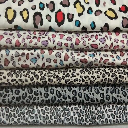 ZY DIY 24CM x 23CM 6pcs Leopard Cartoon Fabric Breathable for DIY sewing doll cloth