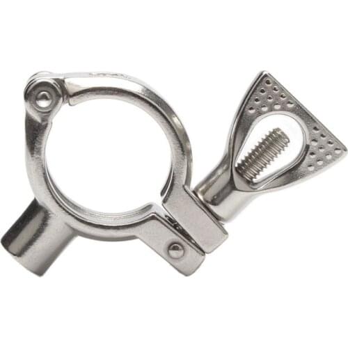 RF 1" 10pcs SS304 Sanitary Stainless Steel Clamp Round Hose Pipe Hanger Holder