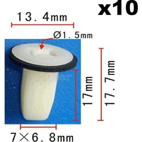 10pcs For Honda Civic DelSol Center Pillar #4Screw Grommet Clip Nut 91620-SR2-003