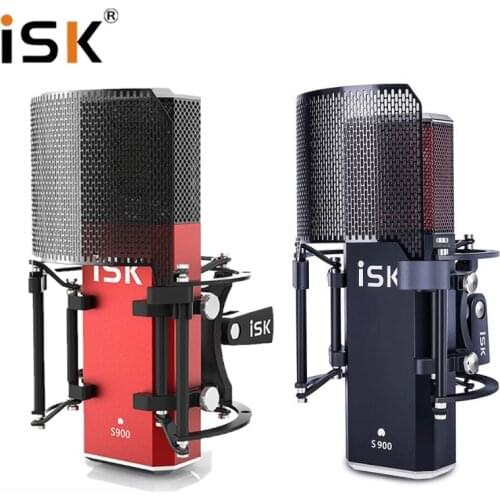 100% Original ISK S900 Professional Condenser Recording Microphone For Mobile Phone Computer Live Broadcast Karaoke Studio