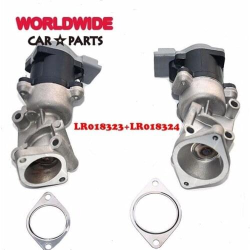 2 Pieces x FRONT LEFT & RIGHT EGR VALVE 2004-2013 For Landrover Discovery and Range Rover 2.7 TD DVM TDVM 4x4 LR018324 LR018323