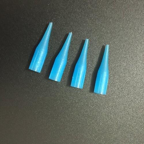 200pcs Small Size 1R Needle Tips Permanent Makeup Needle caps Giant Sun/ French Machine Long Nipples Nozzles