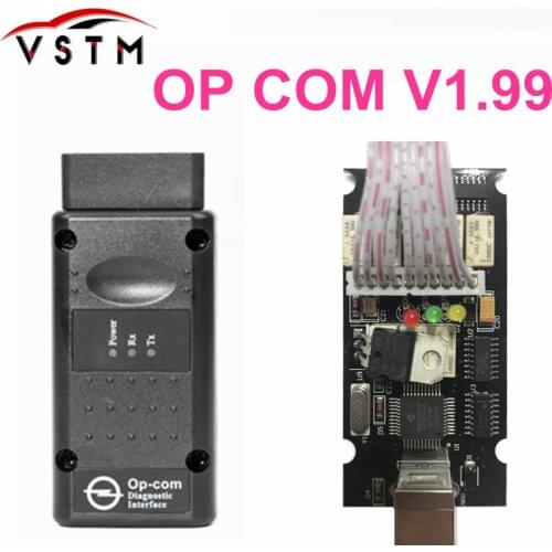 2018 Newest OPCOM V1.99 OP COM 1.99 OPCOM V1.95 pic18f458 A+ quality OP-COM For Opel Diagnostic-tool OP COM with real pic18f458