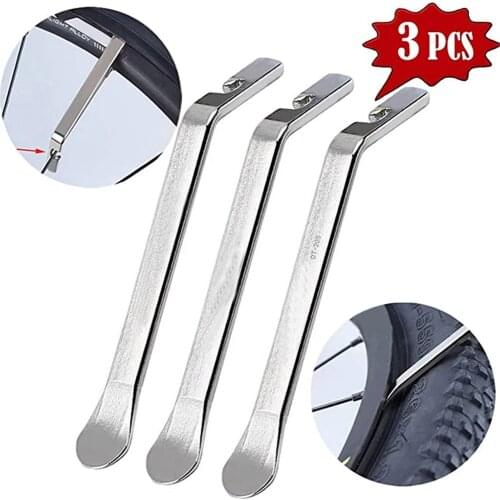 3PCS Bike Tire Lever Moutain Road Bike Tyre Spoon Iron Tire Lever Remover Set Tire Changing Tool Bicycle Accessories