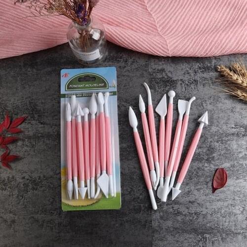 8PCS/set DIY Fondant Cake Decorating Tools Biscuit Cookie Engraved Pen Decorating Tools Engraved Pen Baking Tools
