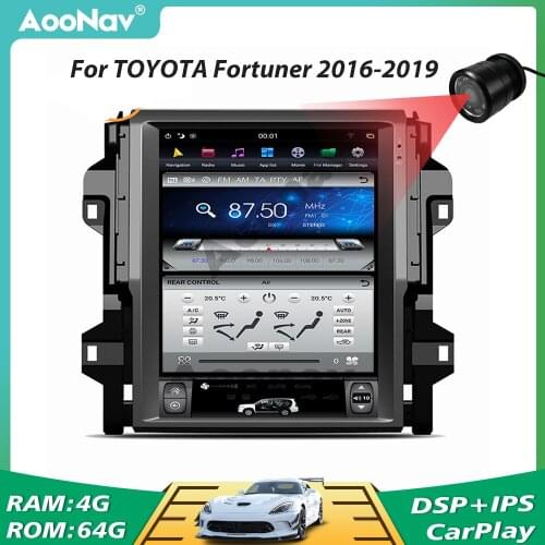 Car Radio HD Tesla Vertical Screen GPS Navigation For TOYOTA Fortuner 2016 2017 2018 2019 Stereo Receiver Audio Video Player