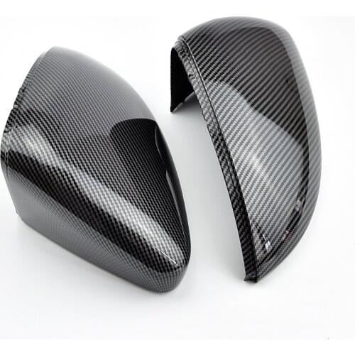 Side RearView Mirror Cover Caps for VW for Golf 7 MK7 7.5 for GTI for Touran 2014-2017 door Wing Mirror Case Cover Bright Black