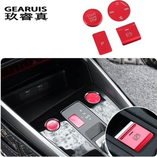 Center Console Electronic Handbrake Buttons Sequins Decoration Covers Trim For Audi A3 A3L 2021 Car Styling Interior Accessories