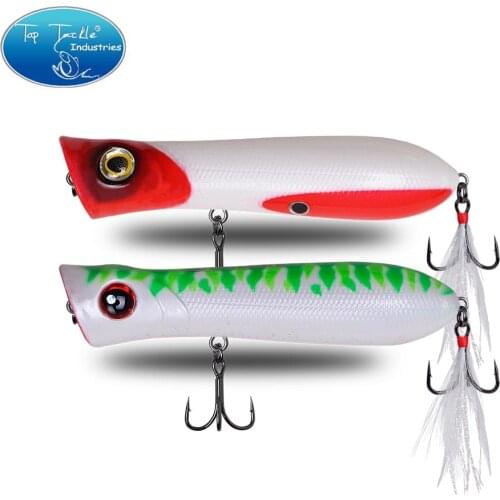 CF Lure 75mm 12.5g Floating Plastic Popper Fishing Bass Tackle Fishing Lures Whopper Plopper