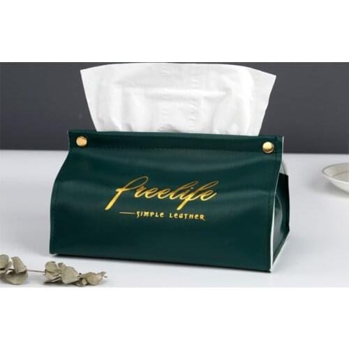Tissue Case Box Container PU Leather Paper Towel Sets Storage Decoration Home Car Towel Napkin Papers Dispenser Holder