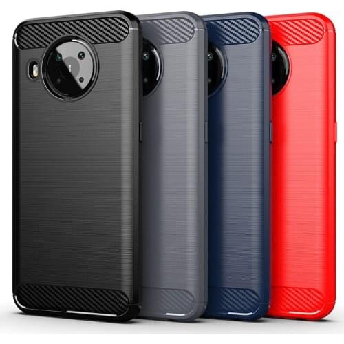 For Cover Nokia X10 Case For Nokia X10 Capas Shockproof Soft TPU Bumper Carbon Fiber Phone Case For Nokia G10 G20 X20 X10 Fundas