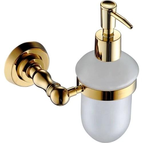 Brass gold soap dispenser holder, liquid soap dispenser, bathroom fittings,bathroom accessories GB011c