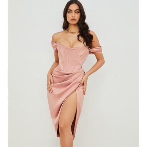 Летние платья с открытыми плечами ELPHAETE China At AliExpress