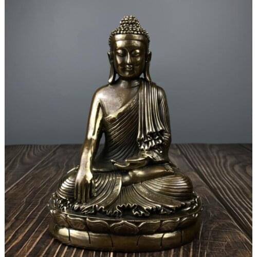 China brass Sakyamuni Buddha crafts statue