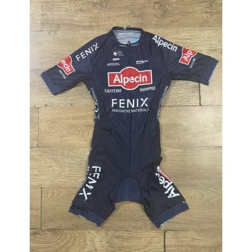LASER CUT Skinsuit 2021 ALPECIN FENIX TEAM Bodysuit SHORT Cycling Jersey Bike Bicycle Clothing Maillot Ropa Ciclismo