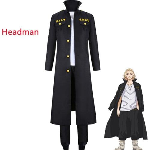 2021 Tokyo Revengers Cosplay Costume Manjiro Sano Ken Ryuguji Takemichi Hanagaki Tokyo Gang Uniform Halloween Carnival Suit
