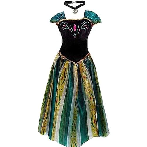Princess Costume Adult Women Girls Kids Coronation Dress Costume