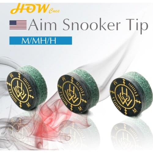 HOW Tip Aim Snooker Tip MH/M/H 11mm Pool Cue Tip Billiards Multilayer Snooker Cue Tips Professional Durable Billiard Accessories