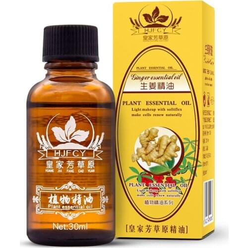 New Arrival 30ml Natural Plant Therapy Lymphatic Drainage Ginger Oil Natural Anti Aging Essential Oil Body Massage
