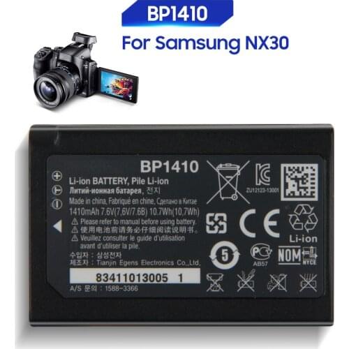 Original Replacement Battery For Samsung NX30 WB2200F BP1410 Genuine Battery 1410mAh