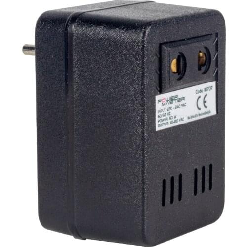POWERMASTER PM-18707 220V-110V SSR-50VA AC/AC CONVERTER TRANSFORMER