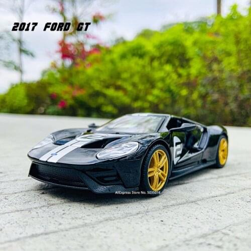 Bburago 1:32 2017 Ford GT Belt Acrylic Display Box Alloy Car Model Mold Toy Car Kids Toys for Kids Gift Boys Toys