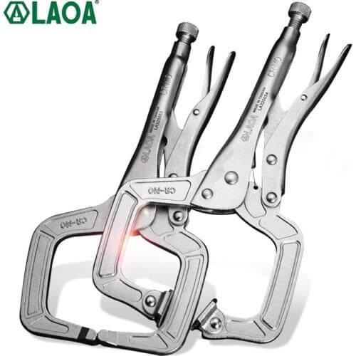 LAOATaiwan C-shaped locking pliers, large opening, multi-function power pressure pliers, wide-mouth woodworking