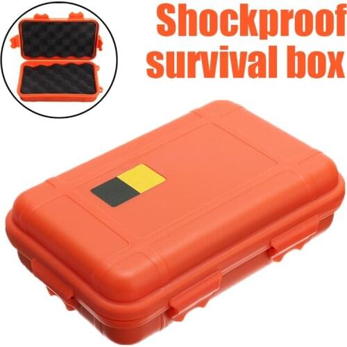Waterproof Shockproof Survival Box Outdoor Airtight Storage Case Portable Camping Travel Container Anti Pressure Carry Box S / L
