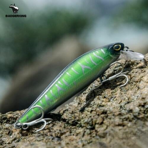 High quality fishing lure wobblers slow sinking crankbait Epoxy coated minnow artificiall bait for Bass fishing lure