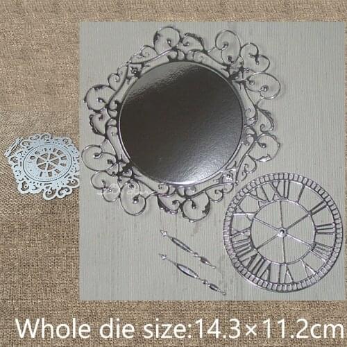 XLDesign Craft Metal Cutting Dies stencil mold lace clock frame decoration scrapbook Album Paper Card Craft Embossing die cuts
